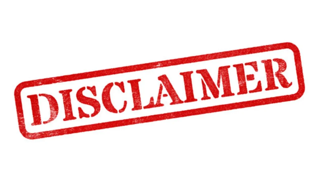 Disclaimer | Finance Class